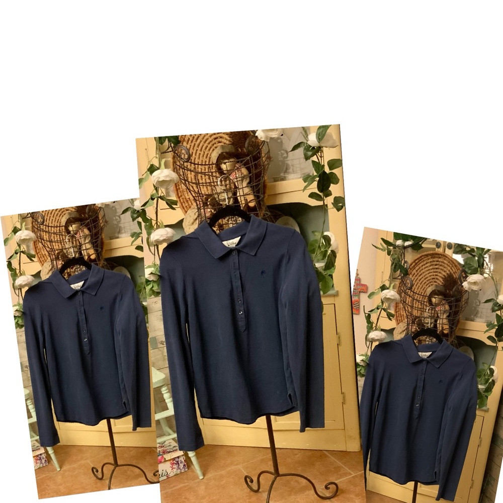 Shirt Long Sleeve Polo Size Large